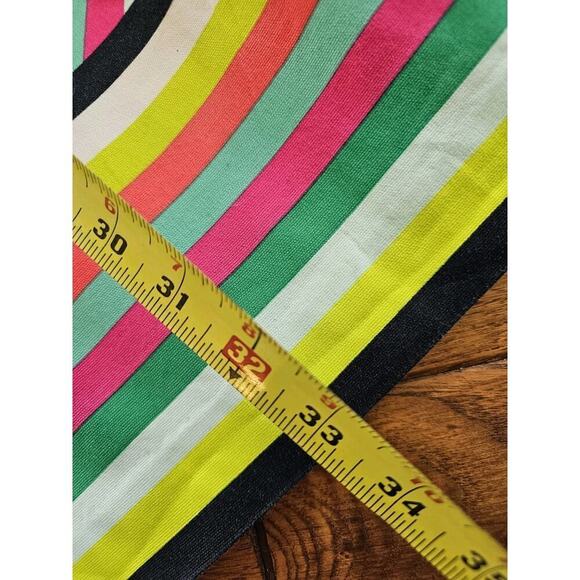 Crown & Ivy Women's Size 4 Sleeveless Pink Green Chevron Print Dress EUC Pockets - Picture 3 of 7